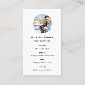 写真モダンミニマルシンプル写真事業 名刺 (正面)