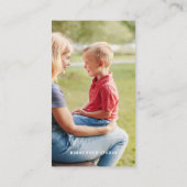 写真モダンミニマルシンプル写真事業C 名刺 (裏面)