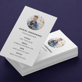 写真モダンミニマルシンプル写真事業C 名刺