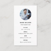 写真モダンミニマルシンプル写真 名刺 (正面)