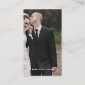 写真モダンミニマルシンプル写真 名刺 (裏面)