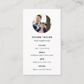 写真モダンミニマルシンプル写真 名刺 (正面)