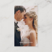 写真モダンミニマルシンプル写真 名刺 (裏面)