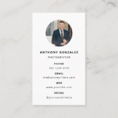写真モダンミニマルシンプル写真 名刺 (正面)