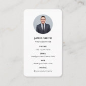 写真モダンミニマルシンプル写真 名刺 (正面)