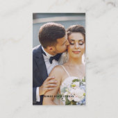 写真モダンミニマルシンプル写真 名刺 (裏面)