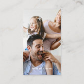 写真モダンミニマルシンプル写真 名刺 (裏面)