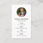 写真モダンミニマルシンプル写真 名刺 (正面)