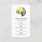 写真モダンミニマルシンプル写真 名刺 (正面)