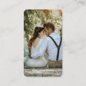 写真モダンミニマルシンプル写真 名刺 (裏面)