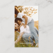 写真モダンミニマルシンプル写真 名刺 (裏面)