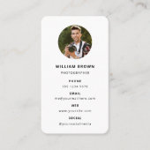 写真モダンミニマルシンプル写真 名刺 (正面)