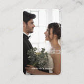 写真モダンミニマルシンプル写真 名刺 (裏面)