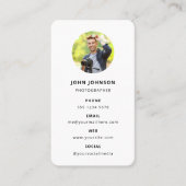 写真モダンミニマルシンプル写真 名刺 (正面)