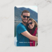 写真モダンミニマルシンプル写真 名刺 (裏面)