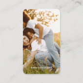 写真モダンミニマルシンプル写真 名刺 (裏面)