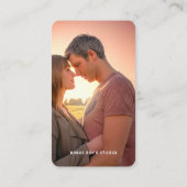 写真モダンミニマルシンプル写真 名刺 (裏面)