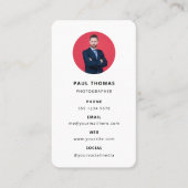 写真モダンミニマルシンプル写真 名刺 (正面)