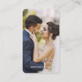 写真モダンミニマルシンプル写真 名刺 (裏面)