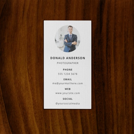 写真モダンミニマルシンプル写真 名刺