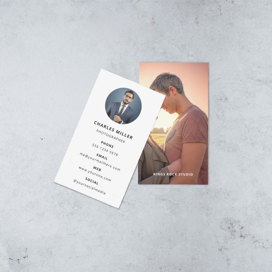 写真モダンミニマルシンプル写真 名刺