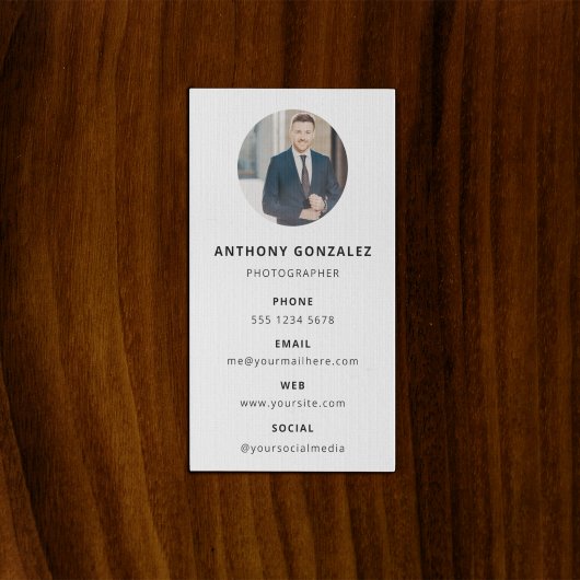 写真モダンミニマルシンプル写真 名刺