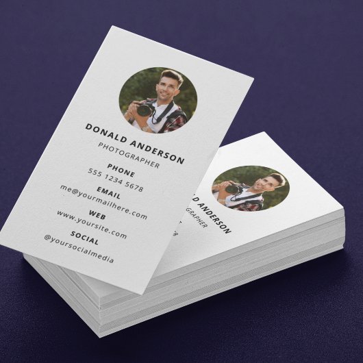 写真モダンミニマルシンプル写真 名刺