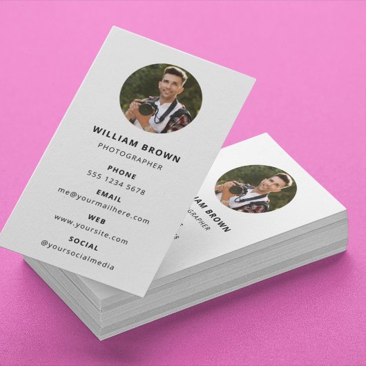 写真モダンミニマルシンプル写真 名刺