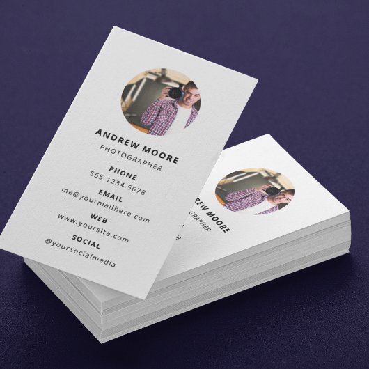 写真モダンミニマルシンプル写真 名刺