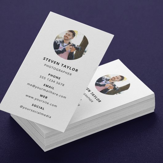 写真モダンミニマルシンプル写真 名刺