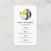 写真モダンミニマルシンプル写真 名刺 (正面)