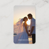 写真モダンミニマルシンプル写真 名刺 (裏面)