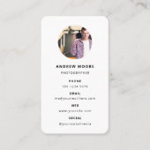 写真モダンミニマルシンプル写真 名刺 (正面)