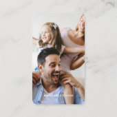 写真モダンミニマルシンプル写真 名刺 (裏面)