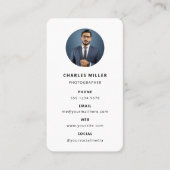 写真モダンミニマルシンプル写真 名刺 (正面)