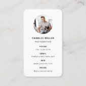 写真モダンミニマルシンプル写真 名刺 (正面)