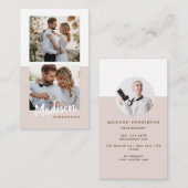 写真モダンミニマルスタイリッシュリスト 名刺 (正面/裏面)