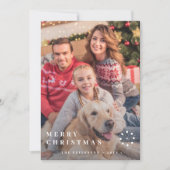 写真モダンミニマルタイポグラフィエレガント シーズンカード (正面)