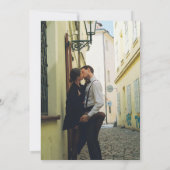 写真モダンミニマル付き結婚式招待状 招待状 (裏面)