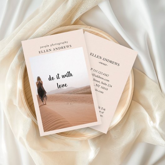 写真モダンミニマル名刺 名刺