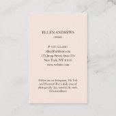 写真モダンミニマル名刺 名刺 (裏面)