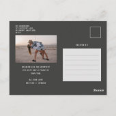 写真モダンミニマル数々の白黒 ポストカード (裏面)