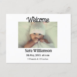 写真モダンミニマル編集の発表カード 案内ポストカード