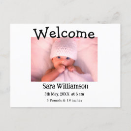 写真モダンミニマル編集の発表カード 案内ポストカード