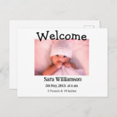 写真モダンミニマル編集の発表カード 案内ポストカード (正面/裏面)