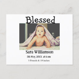 写真モダンミニマル編集の発表カード 案内ポストカード