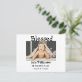 写真モダンミニマル編集の発表カード 案内ポストカード (スタンド正面)