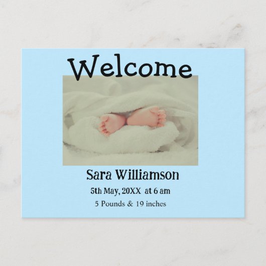 写真モダンミニマル編集の発表カード 案内ポストカード (正面)