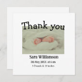 写真モダンミニマル編集の発表カード 案内状 (正面/裏面)