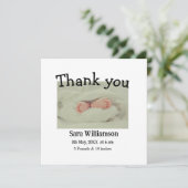 写真モダンミニマル編集の発表カード 案内状 (スタンド正面)